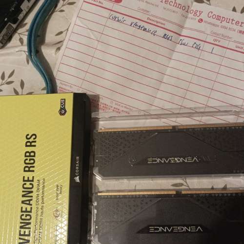 全新 海盜船 VENGEANCE RGB RS D4-3600 16GBx2