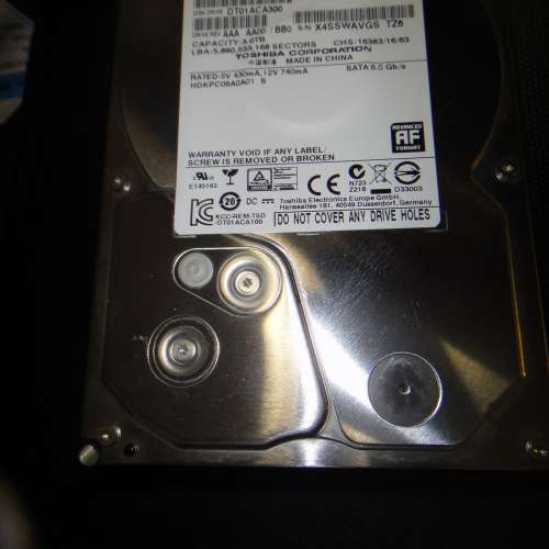 Toshiba 東芝 3.5-inch 7200rpm SATA Hard Drive 3TB