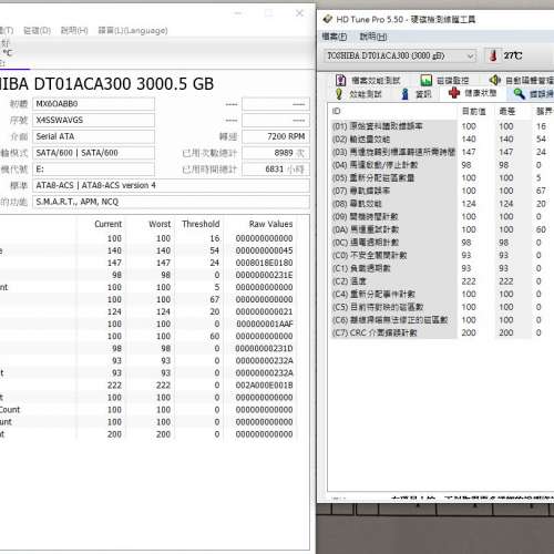 Toshiba 東芝 3.5-inch 7200rpm SATA Hard Drive 3TB
