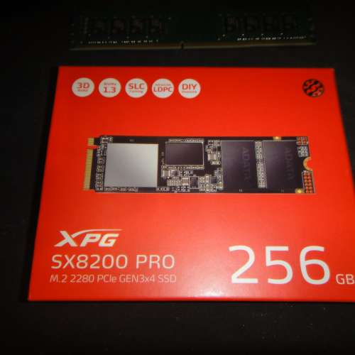 全新 A-Data XPG  SX8200 256GB M.2