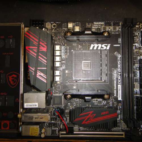 ITX MSI B450I Gaming Plus AC 主機版  WiFi藍芽 正版Window10Pro Socket AM4