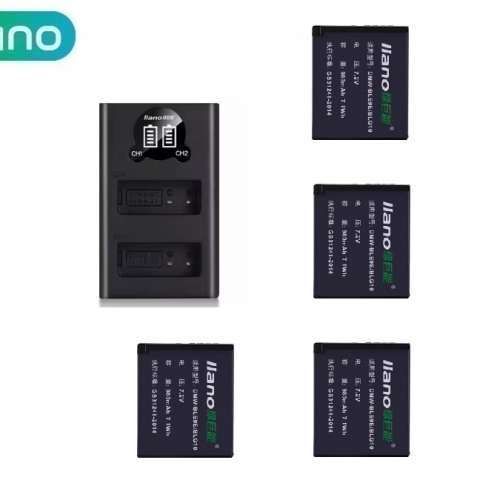 LLANO LEICA BP-DC15 Lithium-Ion Battery Pack With LCD Display Dual USB-C Charger