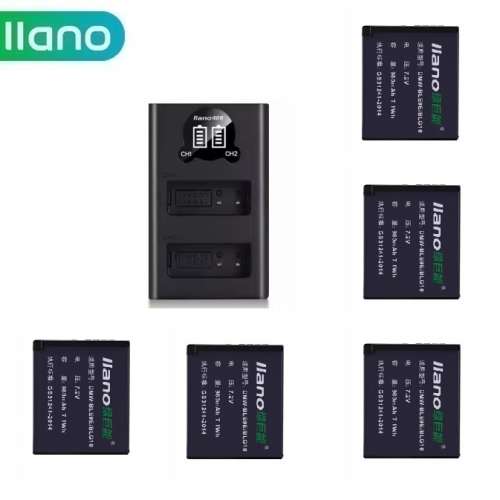 LLANO LEICA BP-DC15 Lithium-Ion Battery Pack With LCD Display Dual USB-C Charger