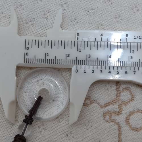 全新白水晶吊墜 平安扣掛件 白水晶平安扣吊墜 情侶項鍊 飾品禮物