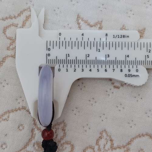 全新冰種白瑪瑙吊墜 玉髓平安扣 天然瑪瑙平安扣 吉祥物掛件 情侶項鍊 水晶飾品