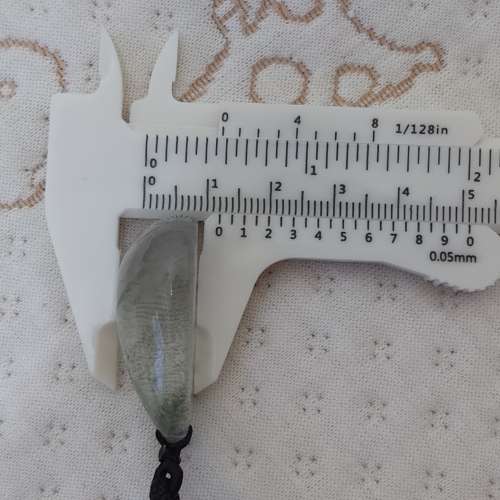 全新 綠幽靈原石吊墜 綠幽靈吊墜 水晶景石吊墜 水晶吊墜 飾品