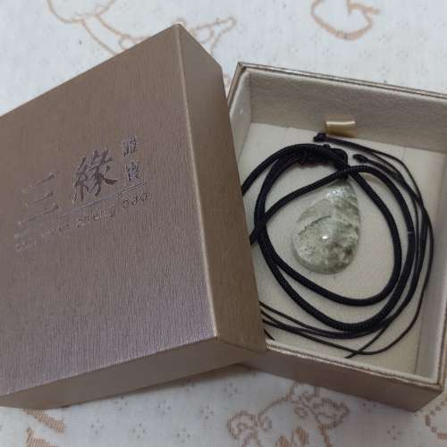 全新 綠幽靈原石吊墜 綠幽靈吊墜 水晶景石吊墜 水晶吊墜 飾品