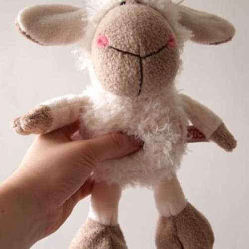 全新 雷鋒羊/白色帶花羊 毛絨玩具 公仔 可愛羊咩咩 小羊公仔 小綿羊 白羊 羊仔