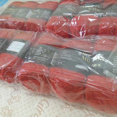 全新牛奶棉 親膚絨綫 絨線 毛衣冷線 毛冷 毛線 織頸巾 毛綫 織冷衫手工 鈎織 毛絨冷...