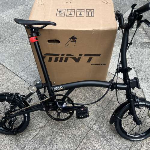 最新版本 MINT BOB 3  14吋 3速鉻鉬鋼車架 小布式折叠車 送前後蛙燈叮叮