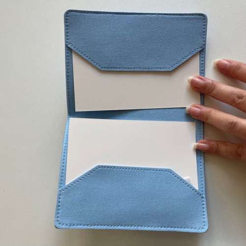 全新 Swarovski Passport Case Cover Protector 護照套 淺藍色 light blue sky blu...