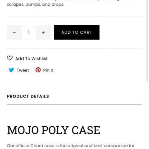 Chord Mojo Poly Genuine Leather Case
