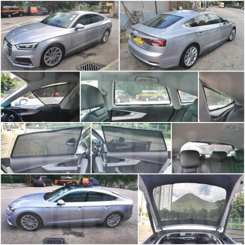 Audi A5 Sportback 全車濾光窗網太陽擋
