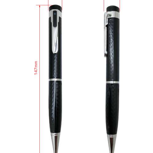 Full HD 1080P 插卡式鋼珠筆型可錄可拍影音針孔攝影機