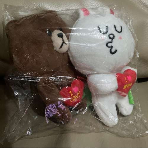 LINE FRIENDS 熊大BROWN & 兔兔CONY 小公仔 吊飾