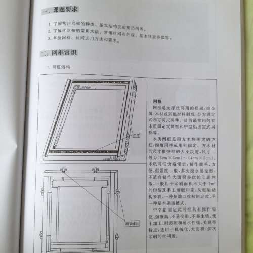 二手書 絲網印刷操作教程 簡體書 80% NEW