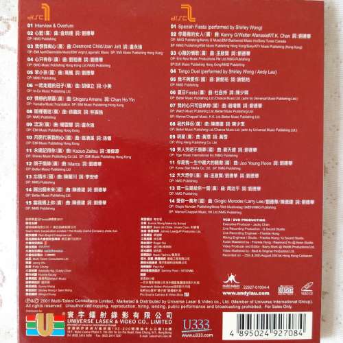 二手VCD - 2001年劉德華夏日Fiesta演唱會卡拉OK VCD