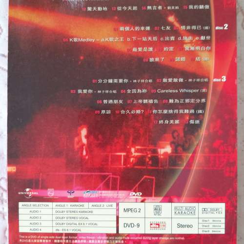 二手DVD - 張崇基 張崇德 二人之重唱 演唱會2003卡拉OK 3DVD