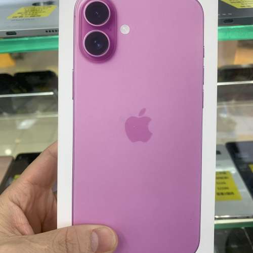 5G 港版 iPhone 16 Plus 256G pink 全新未開 Apple 保養1年