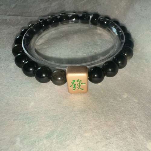 8mm天然茶晶招財手鍊