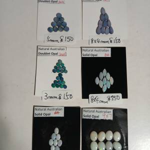 澳卅蛋白石，散石，每包價錢如圖片顯示，兩包八折，全部六包七折，no.D22.12.24
