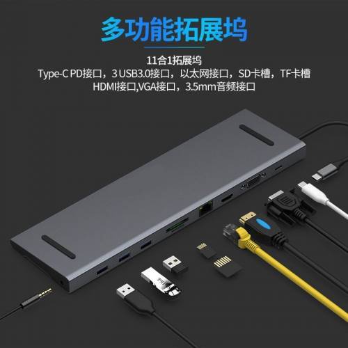 TYPE-C转接坞【十合一】