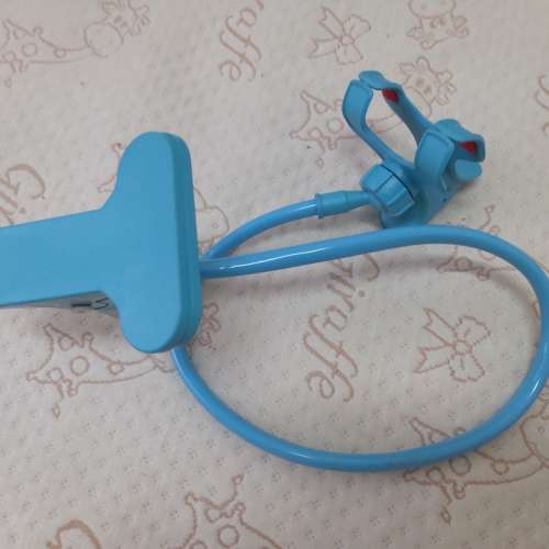 全新粉藍色手機支架 手機架 支撐架 懶人支架 LED燈架