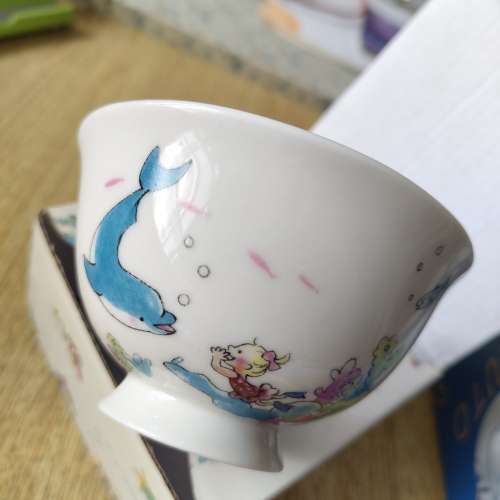 聖誕禮物 全新陶瓷小碗一個，海洋圖案
