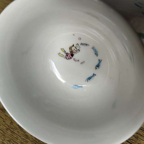 聖誕禮物 全新陶瓷小碗一個，海洋圖案