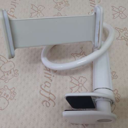 98% NEW白色手機支架 手機架 支撐架 懶人支架 LED燈架