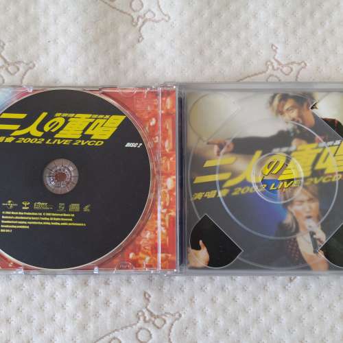 二手 張崇德 張崇基 二人の重唱 二人之重唱 演唱會2002 Live 2VCD