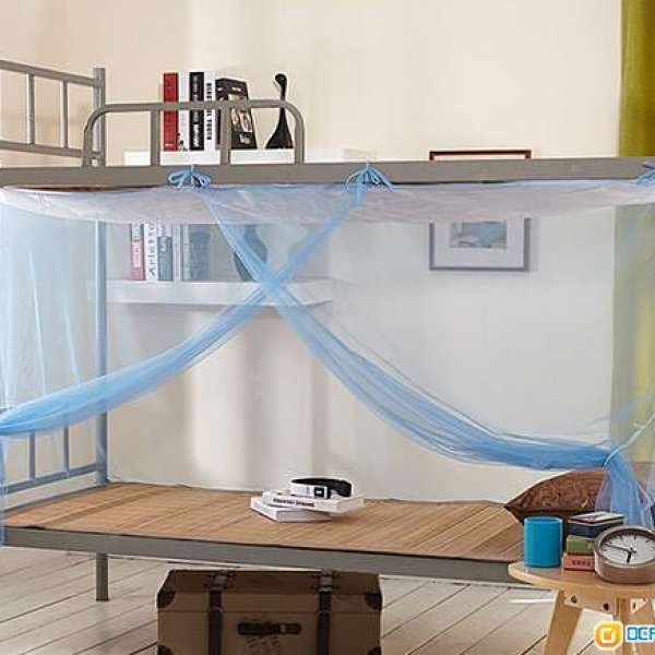 全新方頂加密蚊帳 1米/1.2米 學生蚊帳 學校宿舍 驅蚊 防蚊 防蟲 蚊帳 Mosquito Net ...