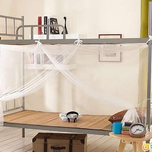 全新方頂加密蚊帳 1米/1.2米 學生蚊帳 學校宿舍 驅蚊 防蚊 防蟲 蚊帳 Mosquito Net ...