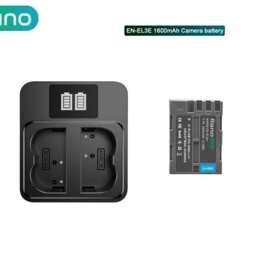 LLANO Nikon EN-EL3 /EN-EL3a / EN-EL3e Lithium-Ion Battery Pack With LCD Display
