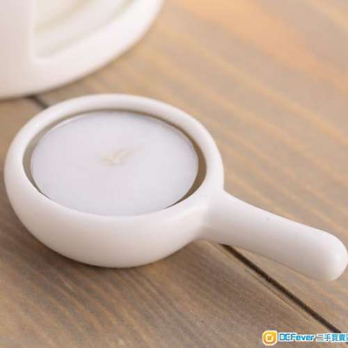 全新蠟燭托 蠟燭勺 香薰爐托 陶瓷工藝品 高溫白瓷熏香爐 精油爐 香精爐配件 防燙手...