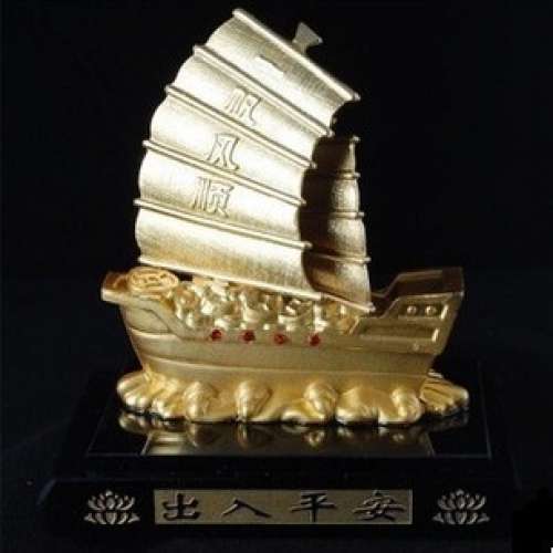 全新金船汽車香水座 汽車香水座 汽車香水工藝 一帆風順汽車香水座