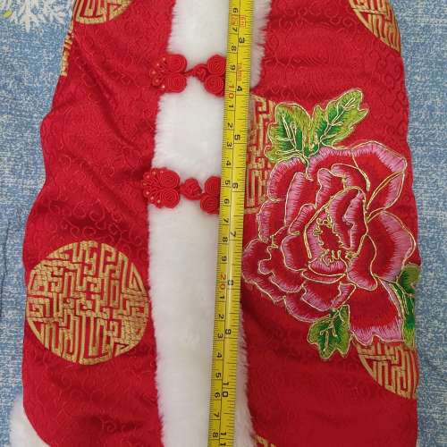 全新紅色中式貓狗夾棉衣 狗衫 貓衫 寵物秋冬衣物 寵物保暖 新年棉衣 狗仔衫 寵物衫 ...