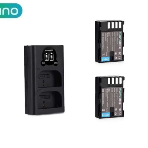 LLANO PANASONIC DMW-BLF19 / DMW-BLF19E With LCD Display Dual USB-C Charger 代...