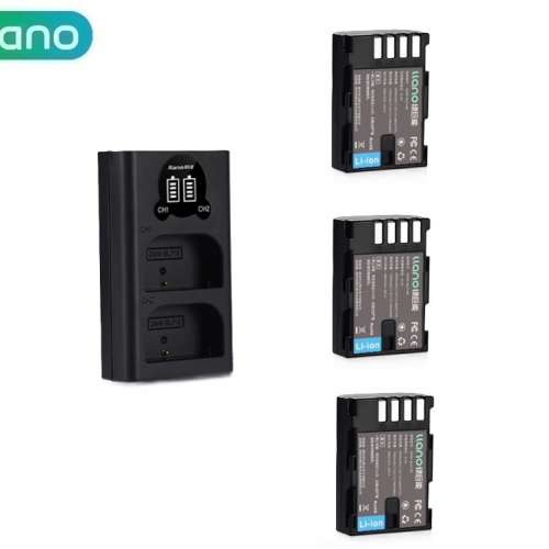 LLANO PANASONIC DMW-BLF19 / DMW-BLF19E With LCD Display Dual USB-C Charger 代...