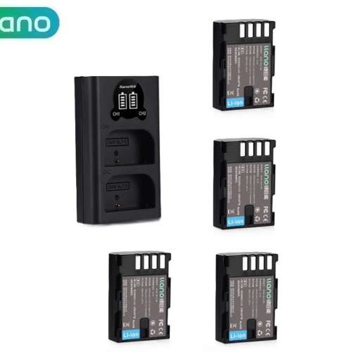 LLANO PANASONIC DMW-BLF19 / DMW-BLF19E With LCD Display Dual USB-C Charger 代...