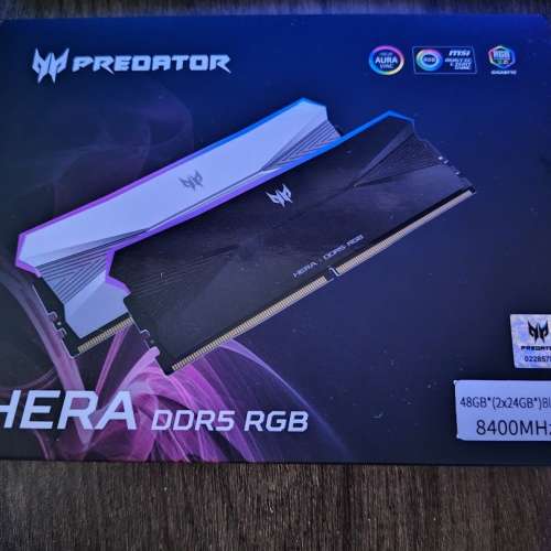 Acer Predator Hera DDR5 RGB 2x24GB 8400Mhz CL40
