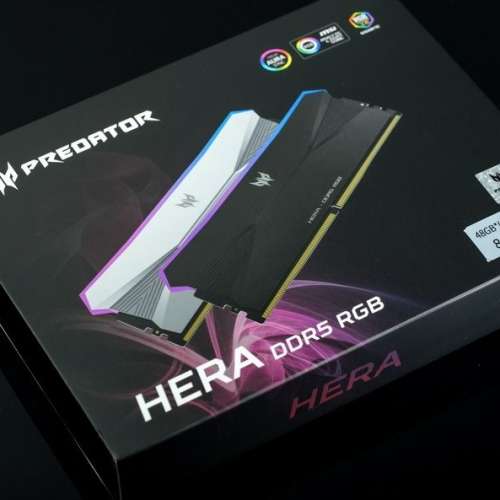 Acer Predator Hera DDR5 RGB 2x24GB 8400Mhz CL40 (黑色)