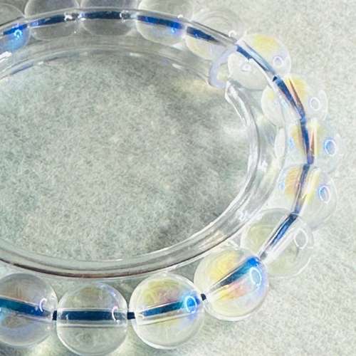天然10mm精品收藏級藍月光石手鍊