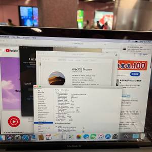 2019 macbook  air 13吋,2個usb type c 頭  1.6Ghz intel i5  8gb ram  256gb SSD