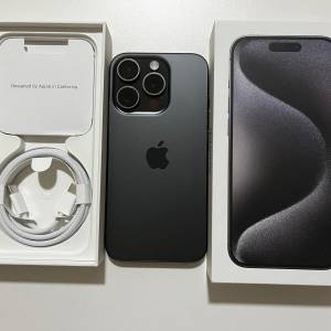 黑色 港行 電池100% 充電次數99 iPhone 15 pro 1tb 原裝無拆 wsapp 6497 6645 price