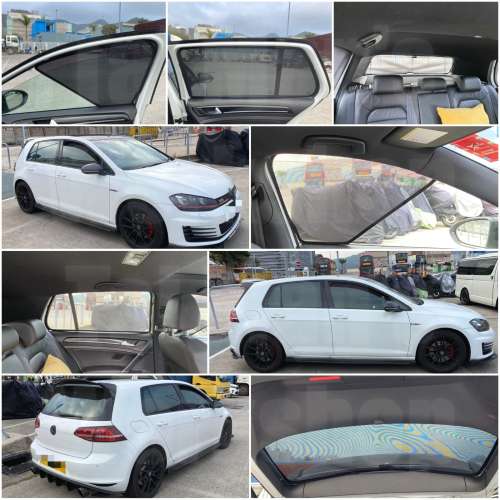 Volkswagen Golf 全車磁石濾光窗網太陽擋