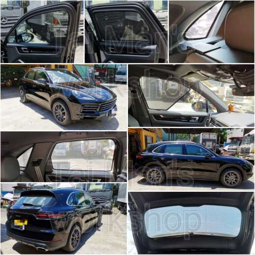 Porsche Cayenne 全車磁石濾光窗網太陽擋