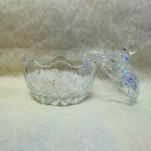 現貨水晶用有蓋透明玻璃消磁碗+200克白水晶消磁石