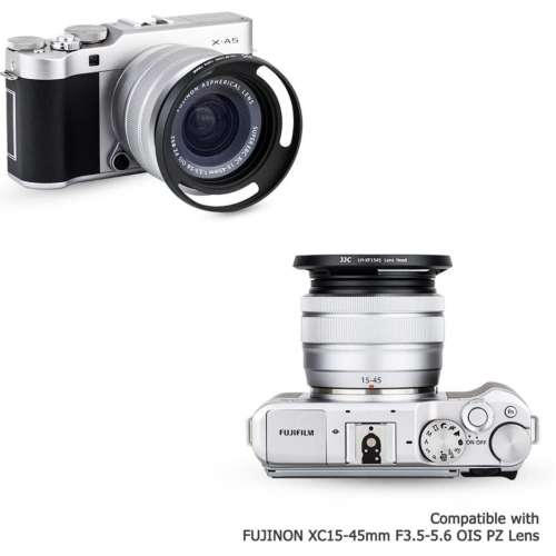 全新 富士 Fujifilm XC 15-45mm F3.5-5.6 OIS PZ JJC 旋入式 遮光罩 XE4 XE3 XS10 ...