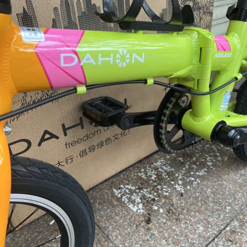 2023 最新款 DAHON KAA411 KIDKING 單速鋁合金兒童折叠車 送水架前後蛙燈叮叮